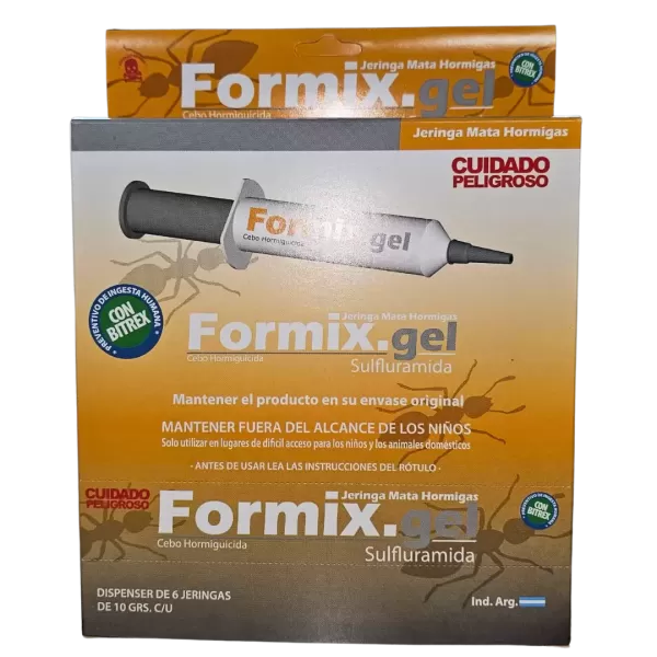 Jeringa Hormiguicida "Formix Gel" X 10 Gr X 6