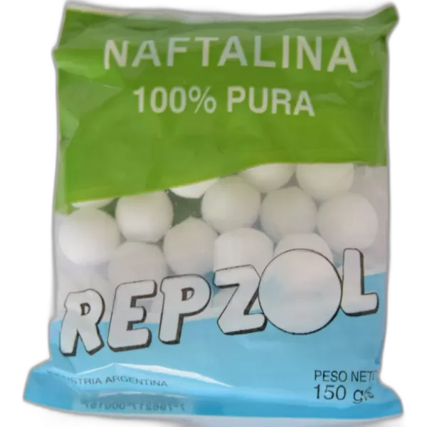 Naftalina Pura "Repzol" x 150 grs. Caja x 12 un.