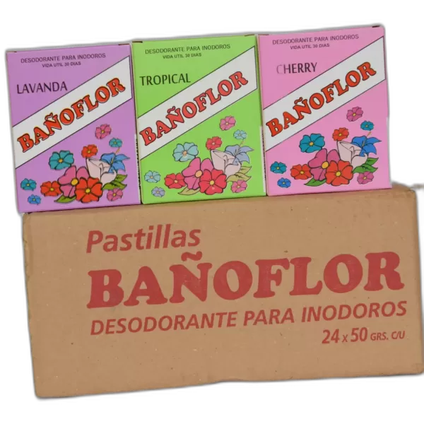 Pastillas de Baño con Estuche "Bañoflor" x 50grs.