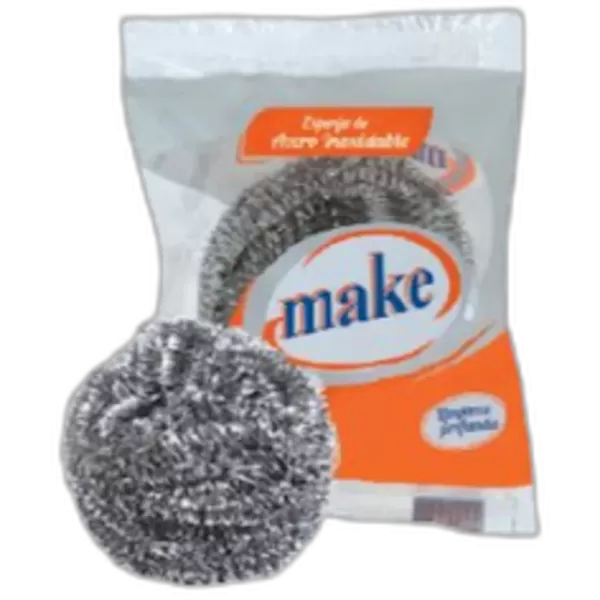 Esponja Plateada "Make" x 12 grs. Pack x 12 un.