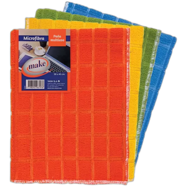 Microfibra Multiuso 38 x 40 "Make" Pack x 12 un.